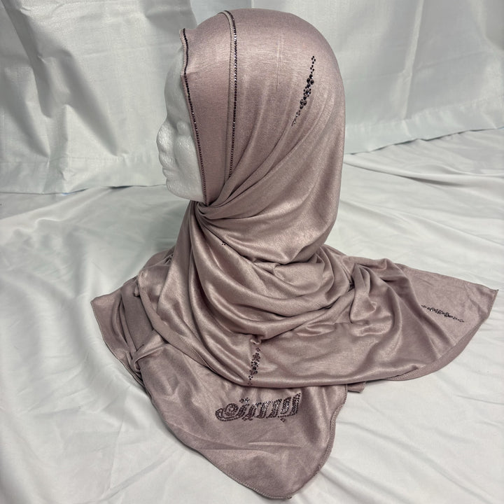 Signature Palm Jersey Scarf - Dusty Pink