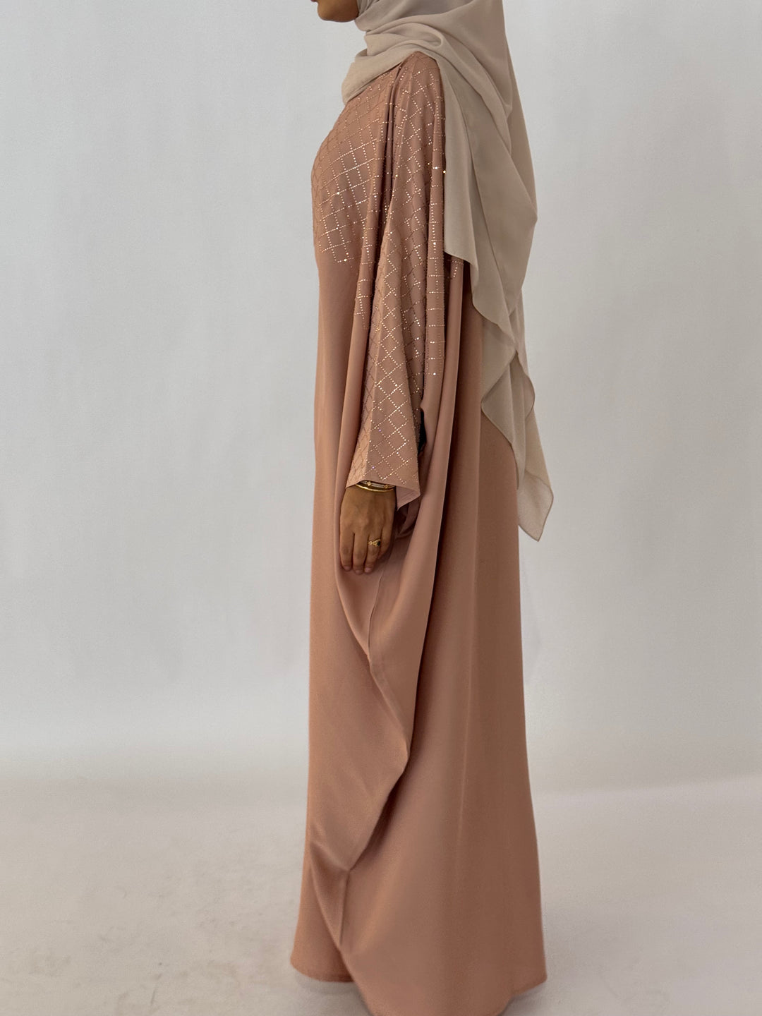 Almaz Butterfly Abaya - Pink