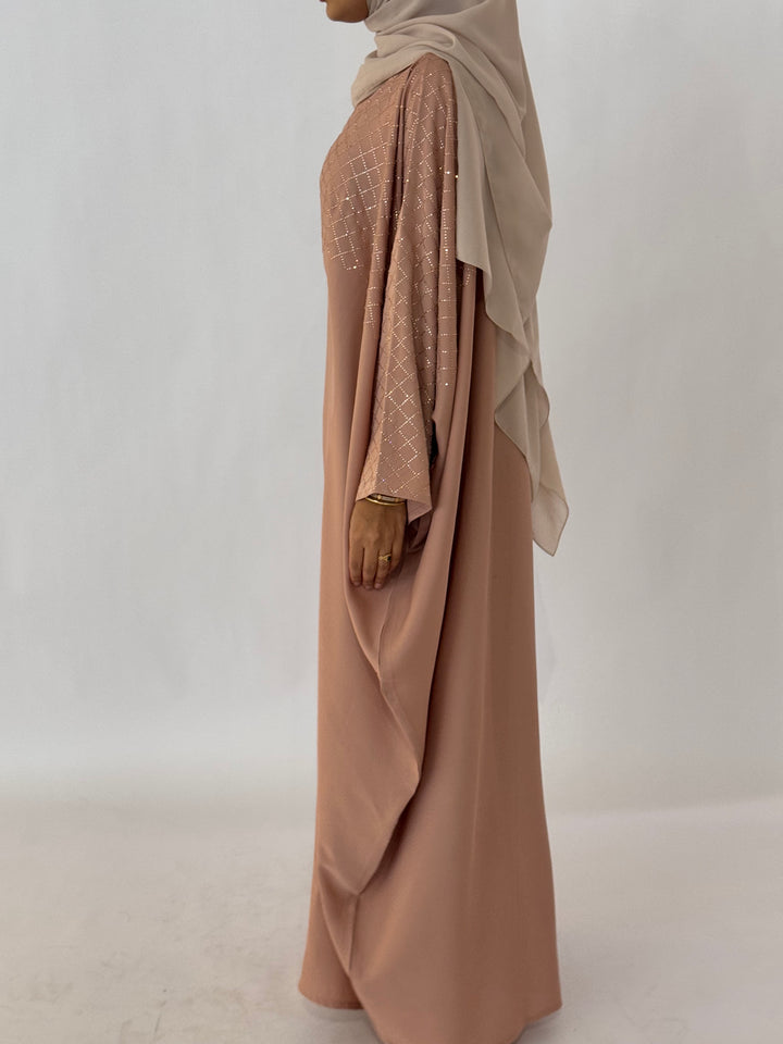Almaz Butterfly Abaya - Pink