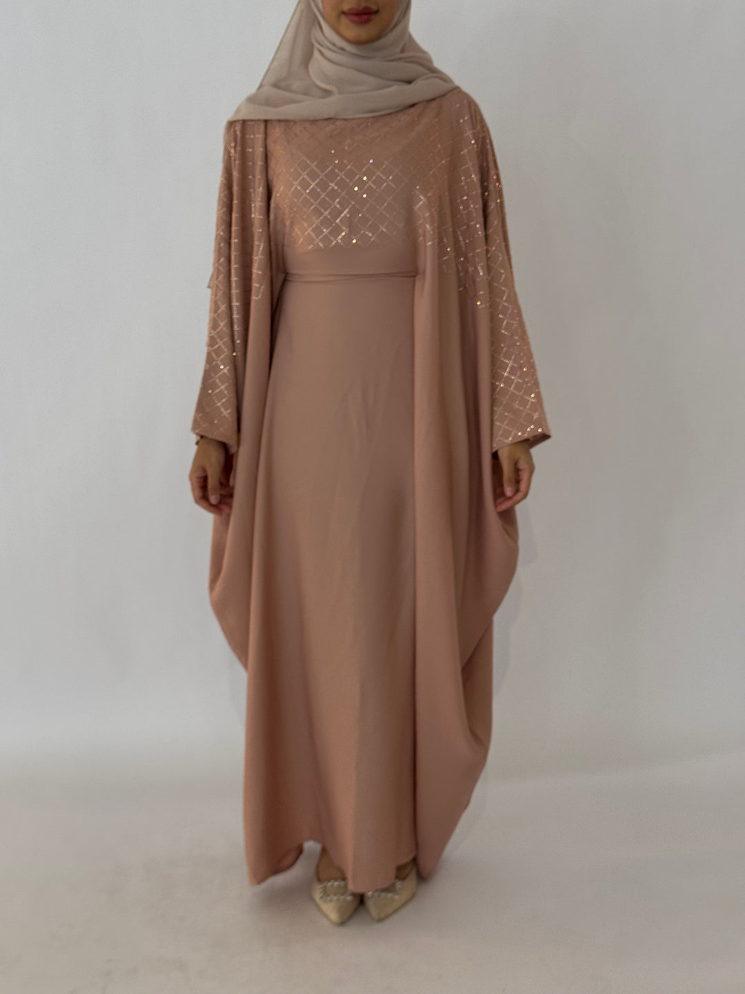 Almaz Butterfly Abaya - Pink