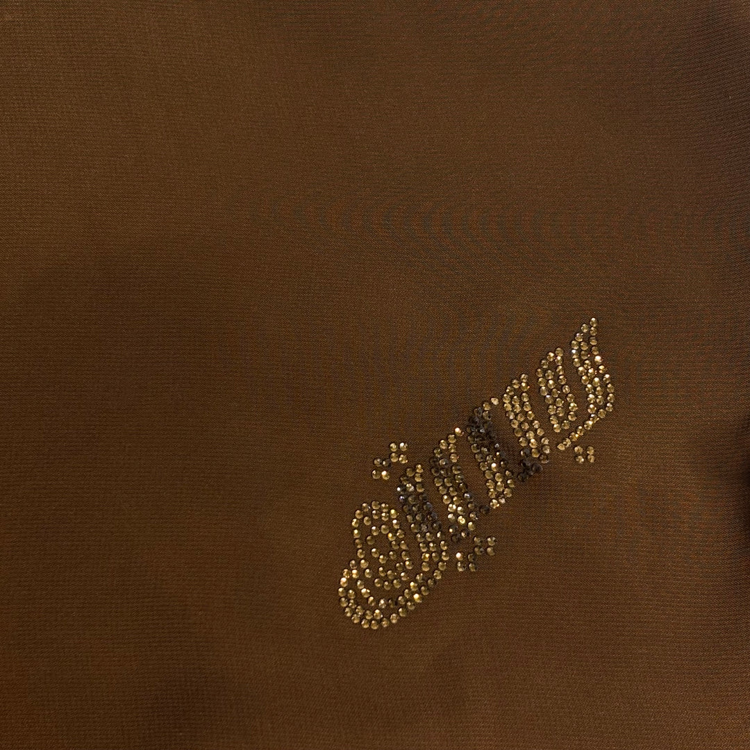 Signature Chiffon Scarf - Brown