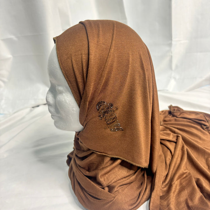 Signature Jersey Scarf - Light Brown