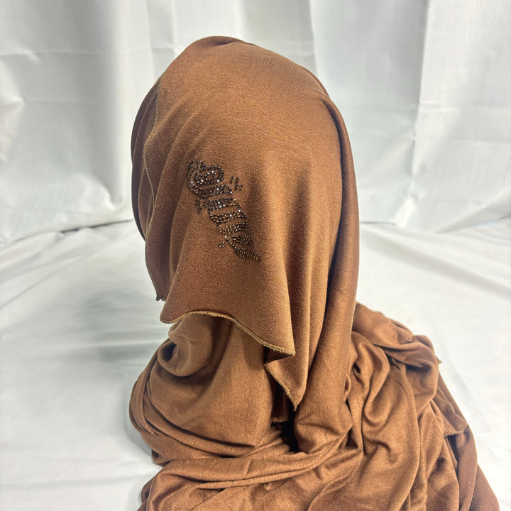 Signature Jersey Scarf - Light Brown
