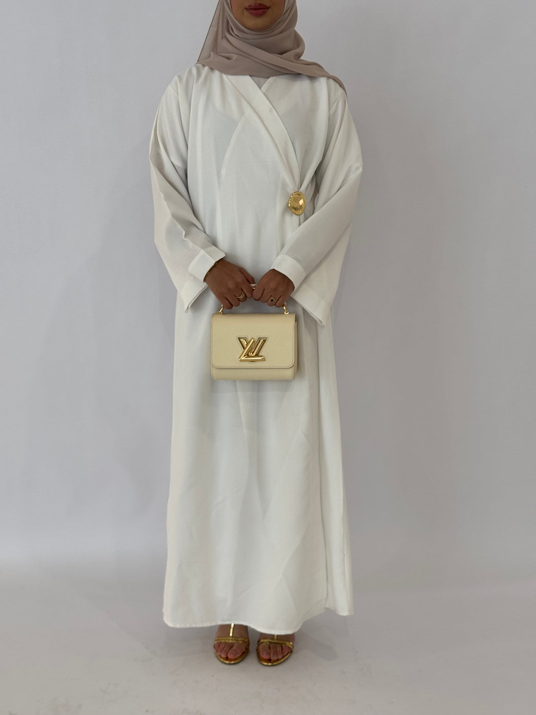 Catalina Abaya - White