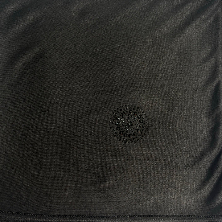 Signature Circle Jersey Scarf - Black