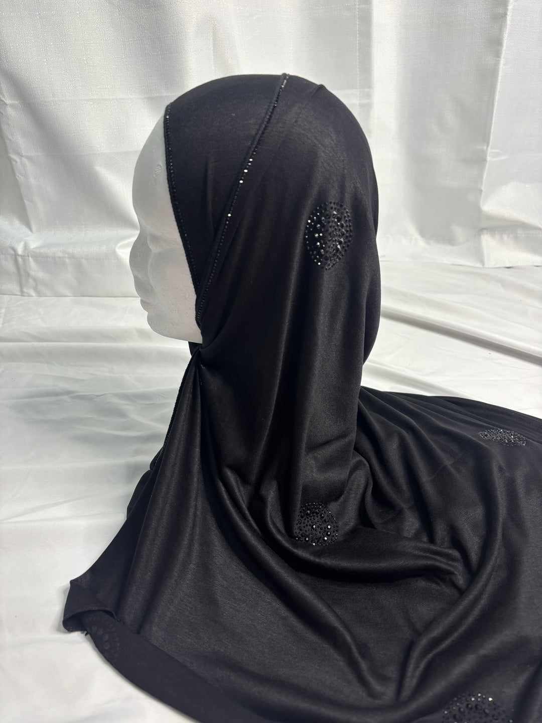 Signature Circle Jersey Scarf - Black