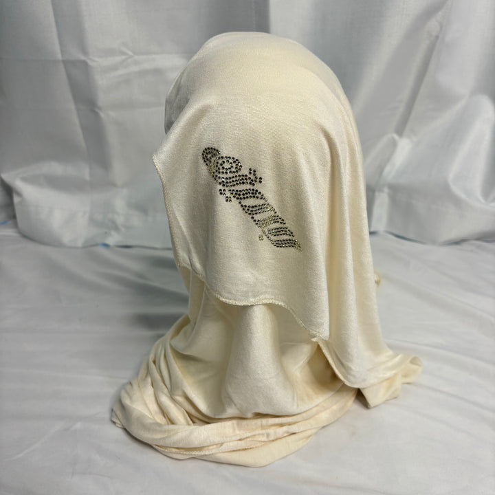 Signature Jersey Scarf - Cream