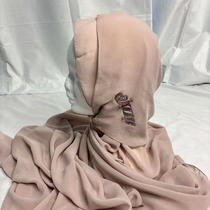 Signature Chiffon Scarf - Dusty Pink