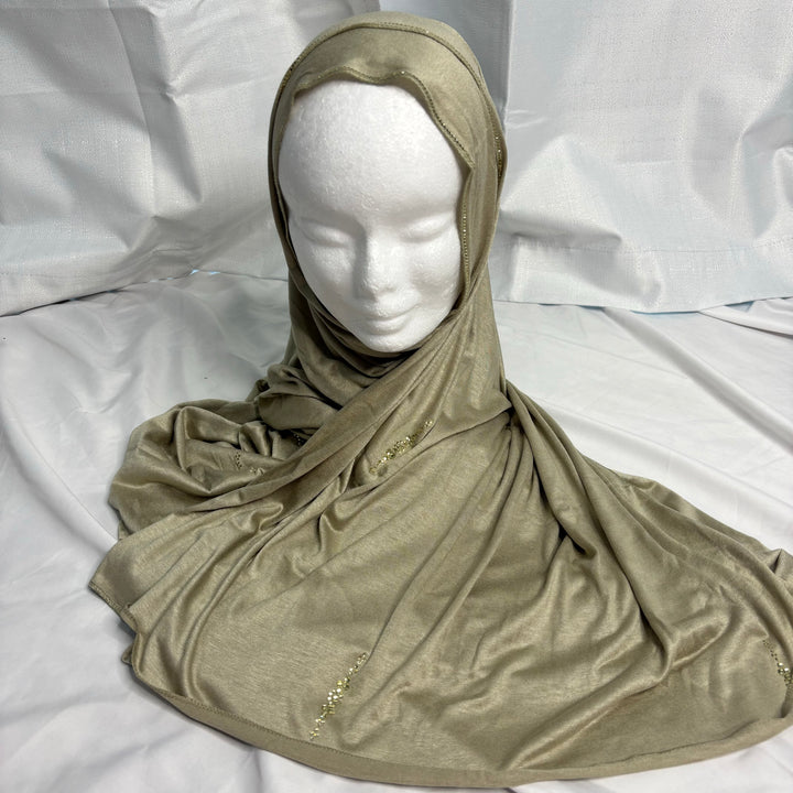 Signature Palm Jersey Scarf - Sage