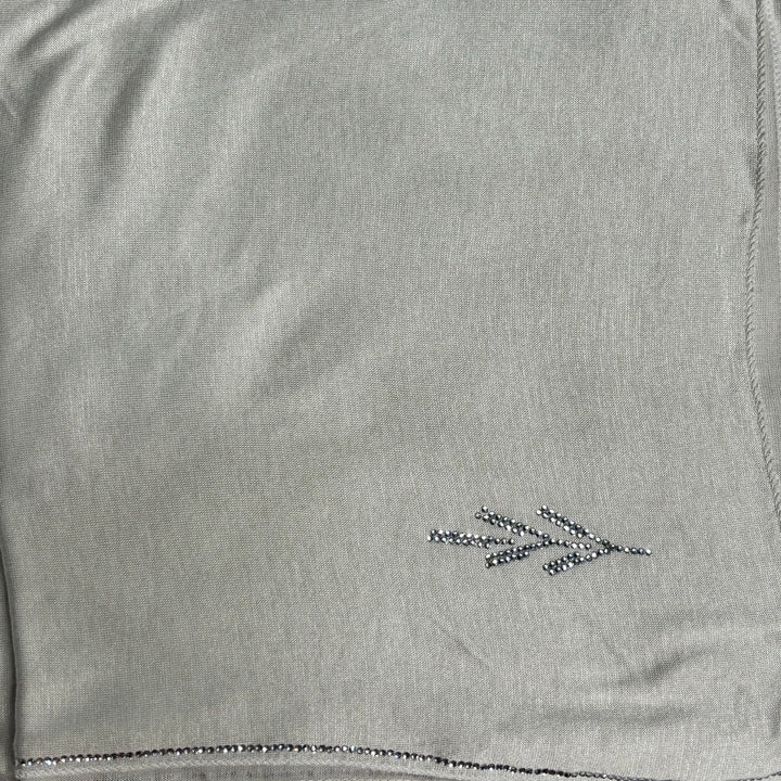 SIgnature Flower Jersey Scarf - Oat