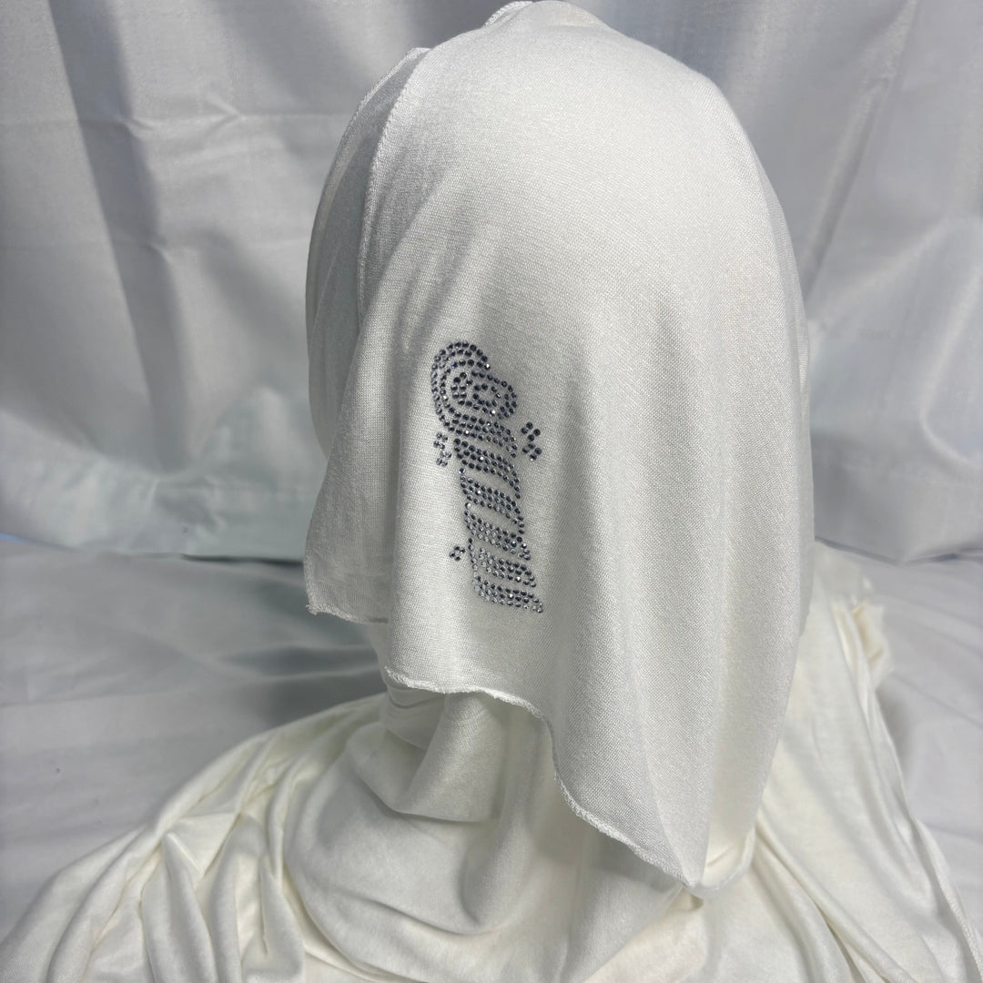 Signature Jersey Scarf - White