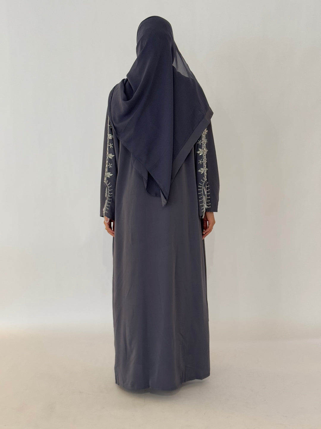 Najm Abaya - Gray Purple
