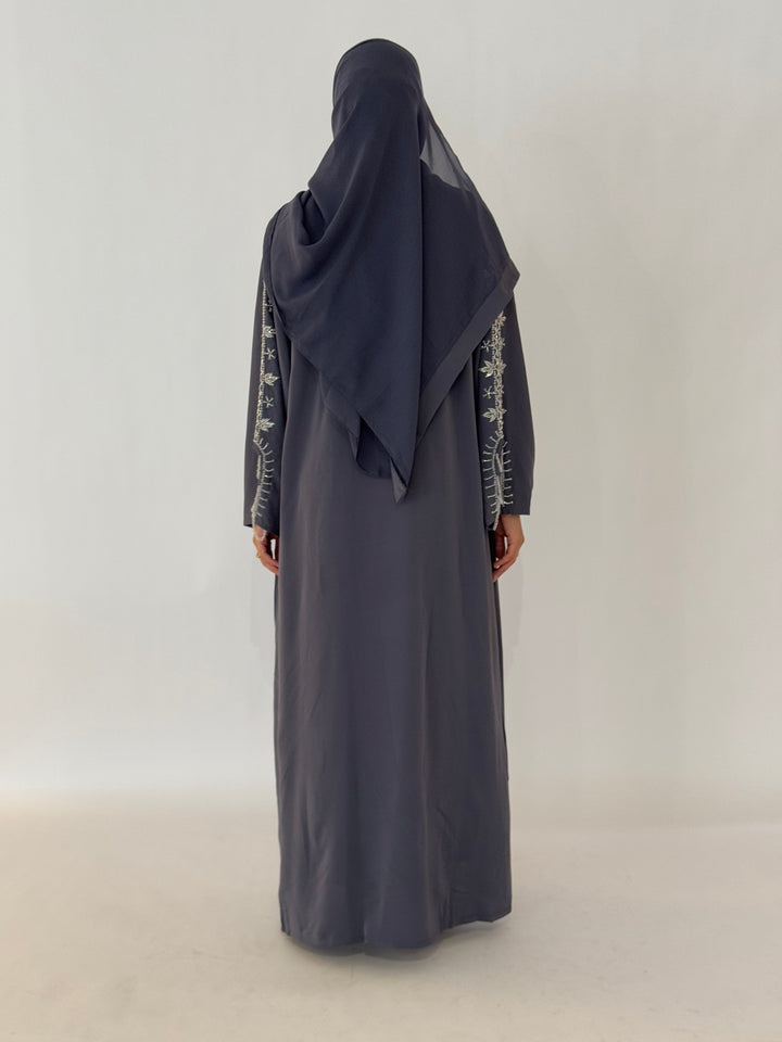 Najm Abaya - Gray Purple