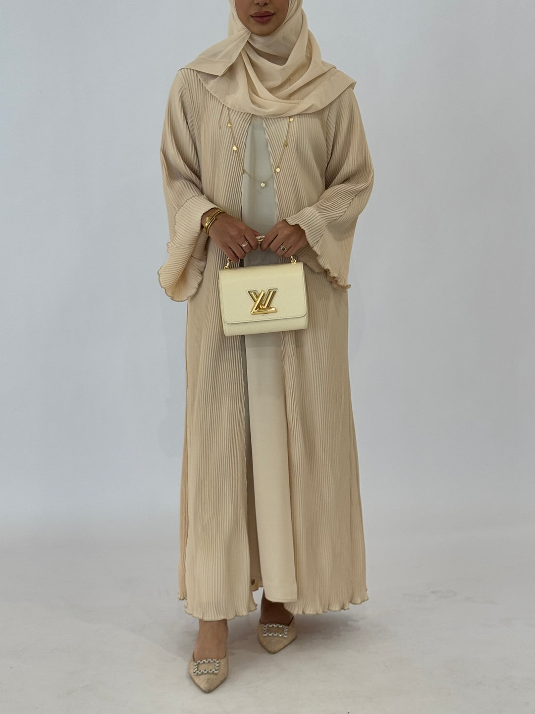 Noaf Abaya - Cream