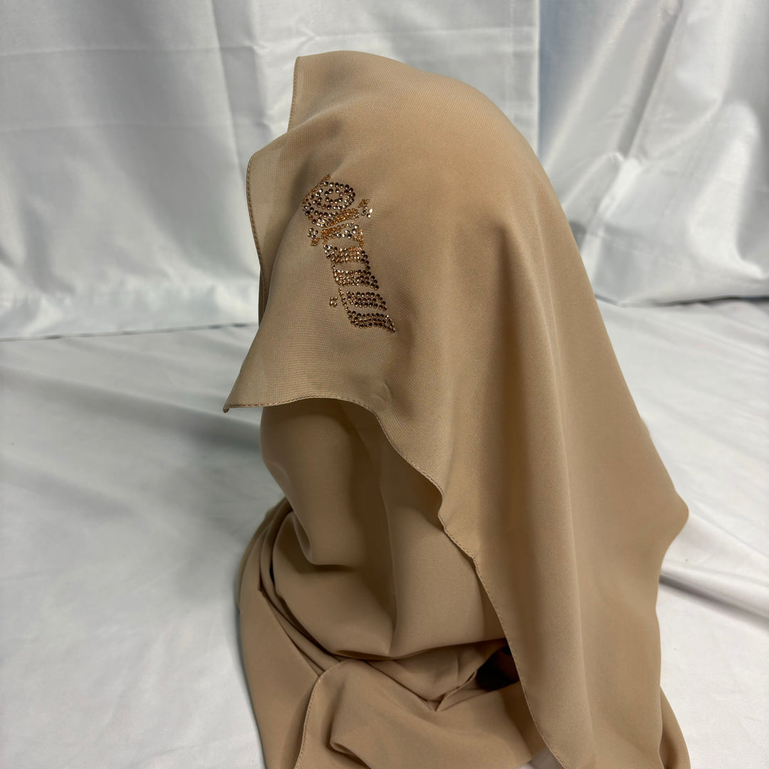 Signature Chiffon Scarf - Nude