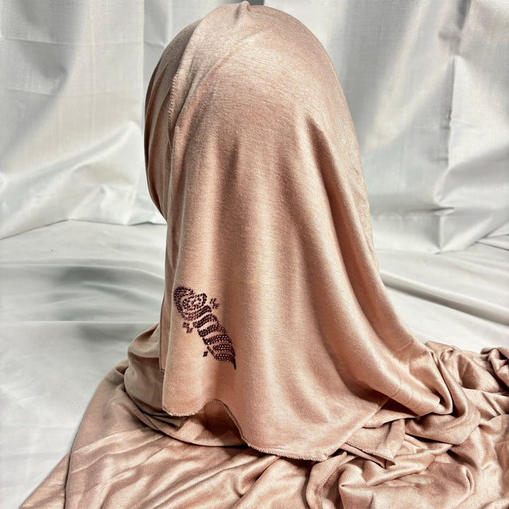 Signature Jersey Scarf - Pink Nude