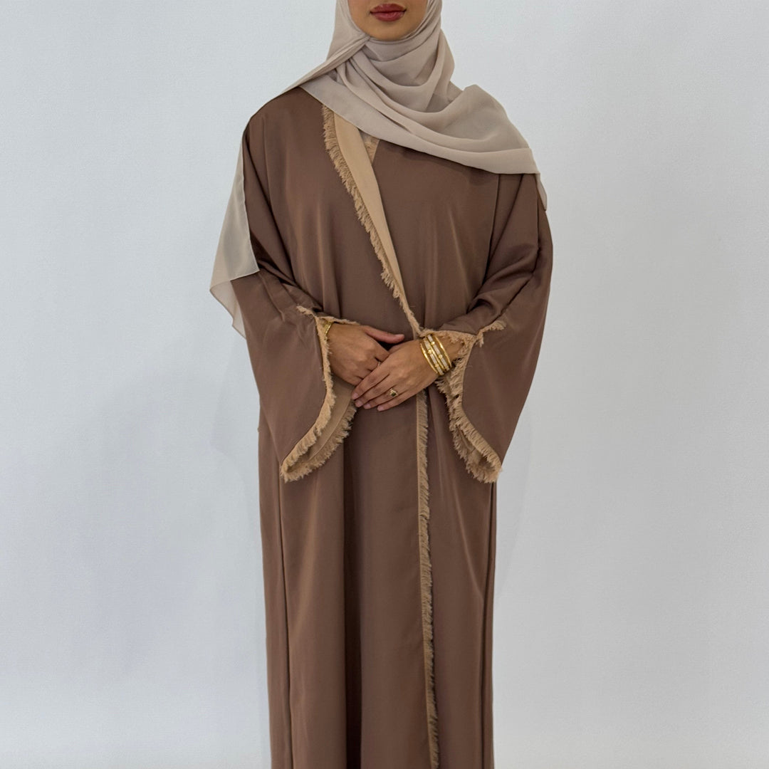 Shamsa Reversible Abaya - Nude