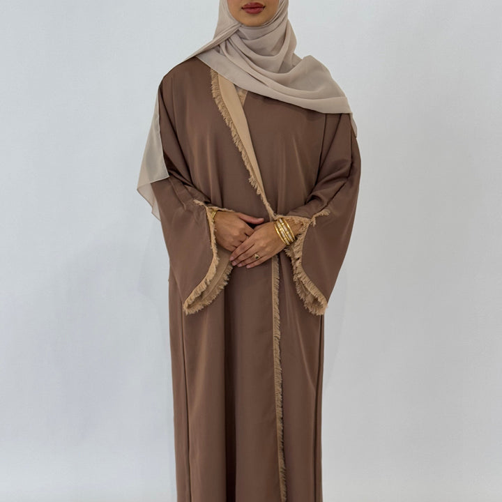 Shamsa Reversible Abaya - Nude