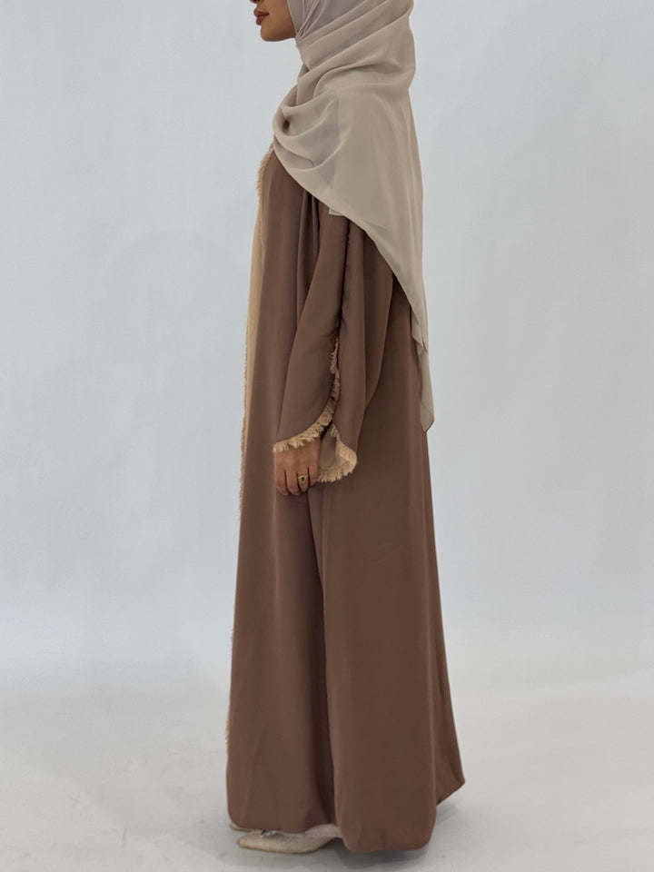 Shamsa Reversible Abaya - Nude