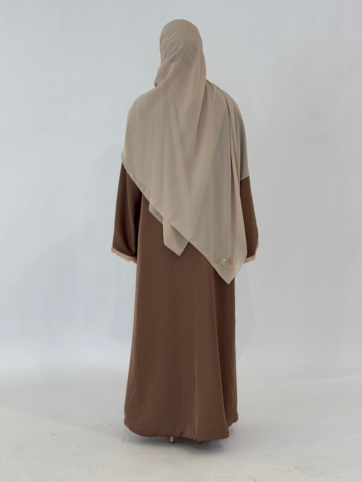 Shamsa Reversible Abaya - Nude