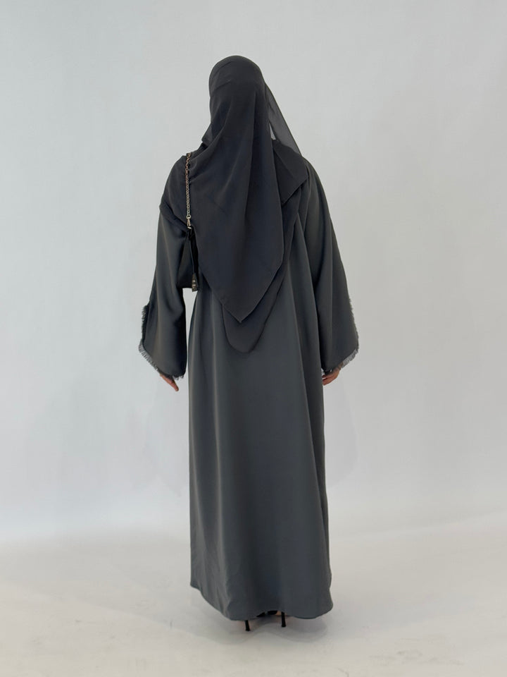 Shamsa Reversible Abaya - Grey