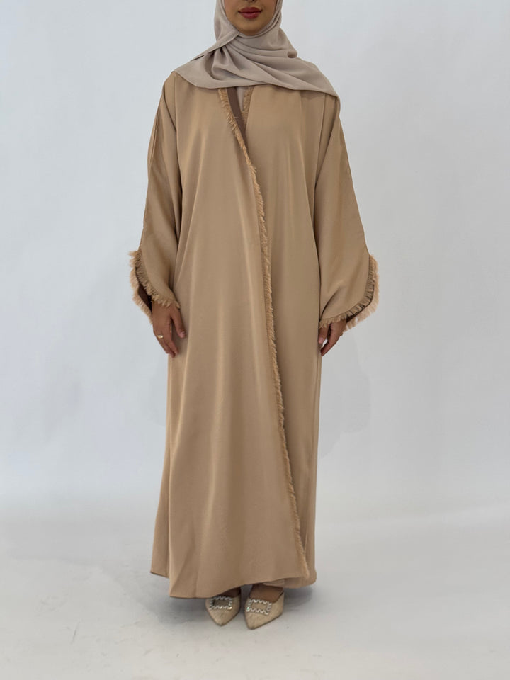 Shamsa Reversible Abaya - Nude