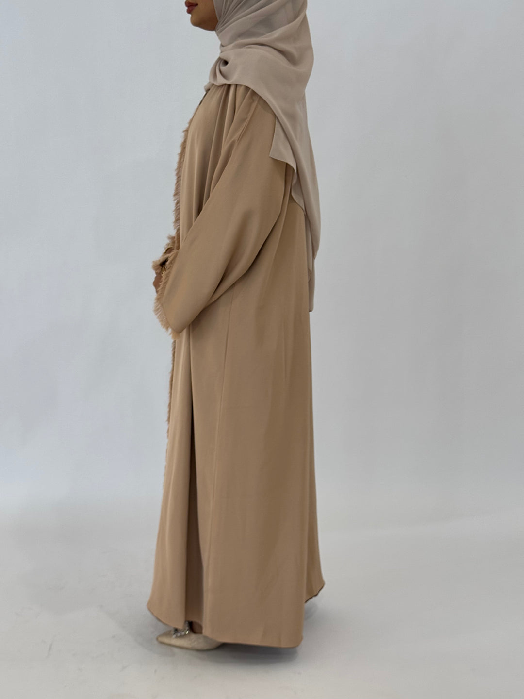 Shamsa Reversible Abaya - Nude