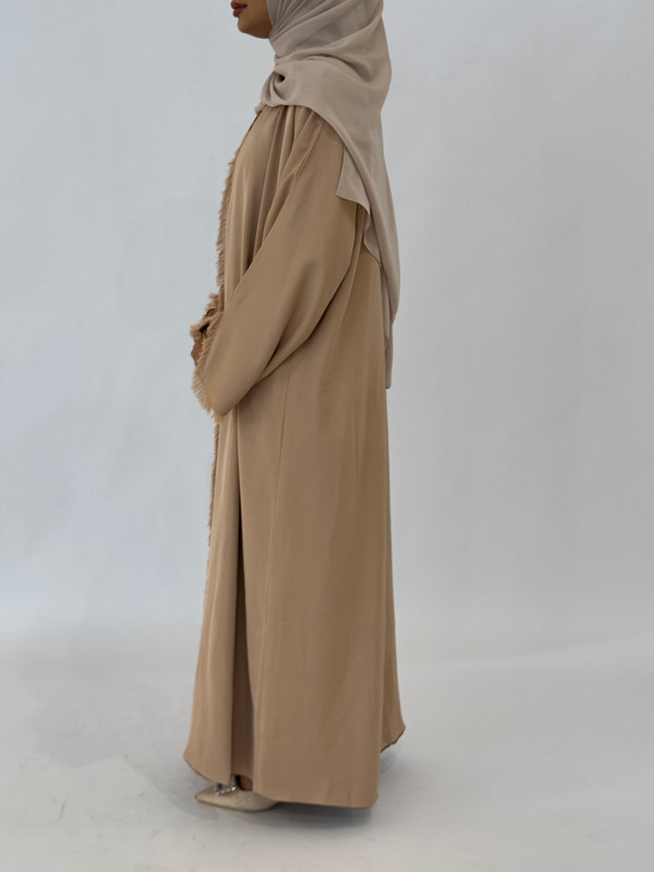 Shamsa Reversible Abaya - Nude