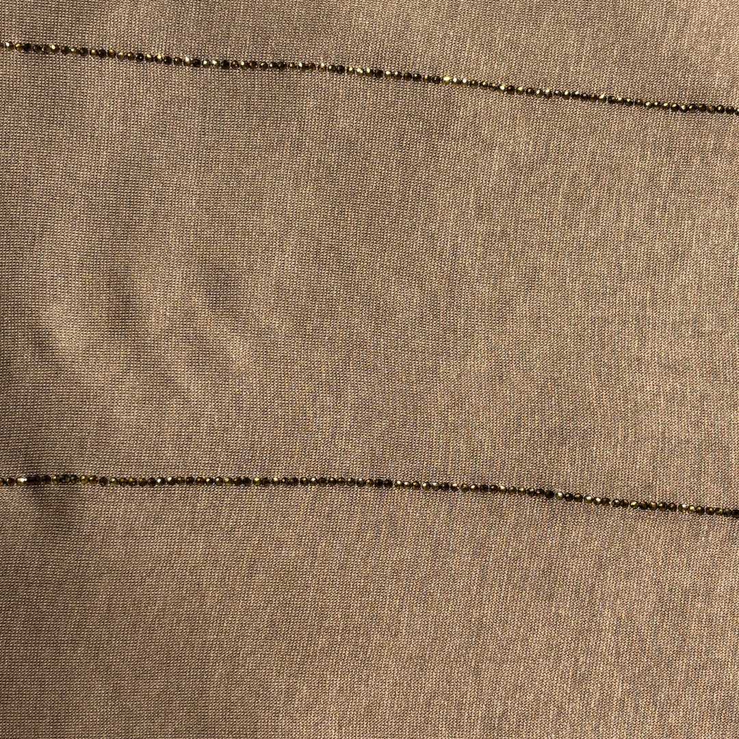Signature Stripe Jersey Scarf - Light Brown
