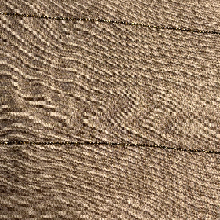 Signature Stripe Jersey Scarf - Light Brown