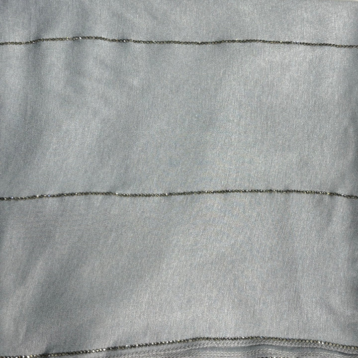 Signature Stripe Jersey Scarf - Sky Blue