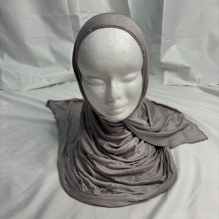 Signature Stripe Jersey Scarf - Lavender