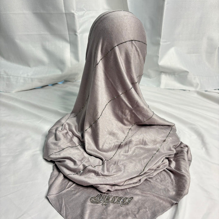 Signature Stripe Jersey Scarf - Lavender