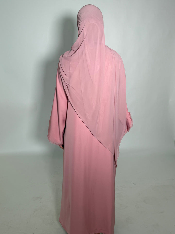 Qamar Abaya - Hot Pink