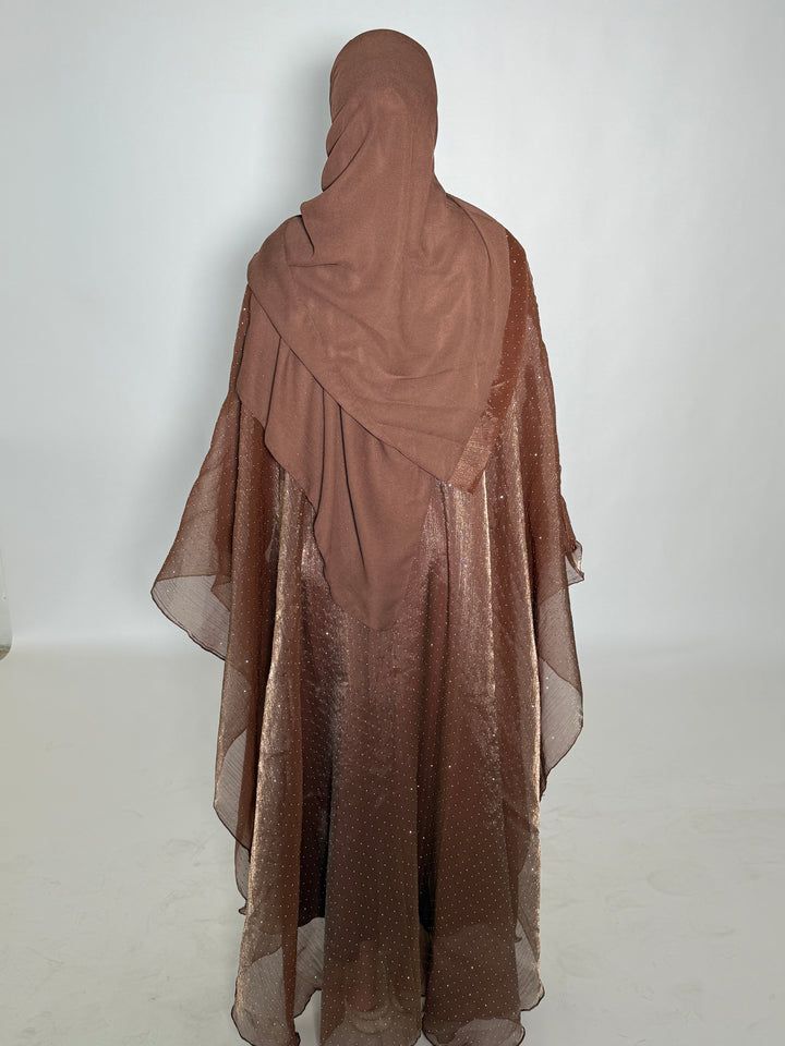 Ameera Butterfly Abaya - Brown