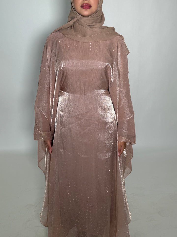 Ameera Butterfly Abaya - Pink