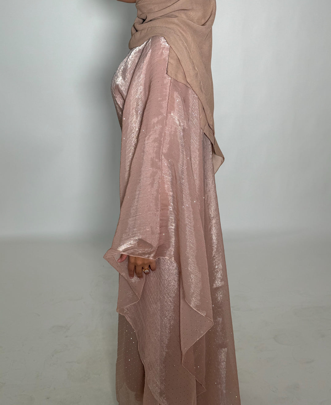 Ameera Butterfly Abaya - Pink