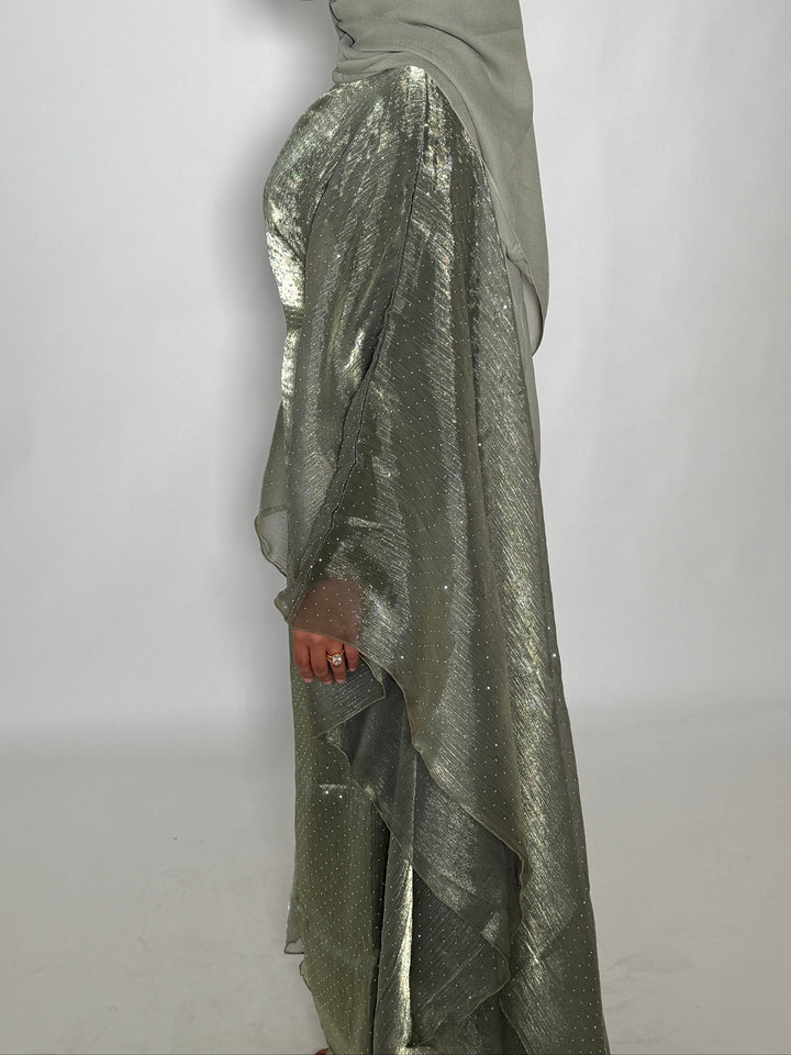 Ameera Butterfly Abaya - Olive