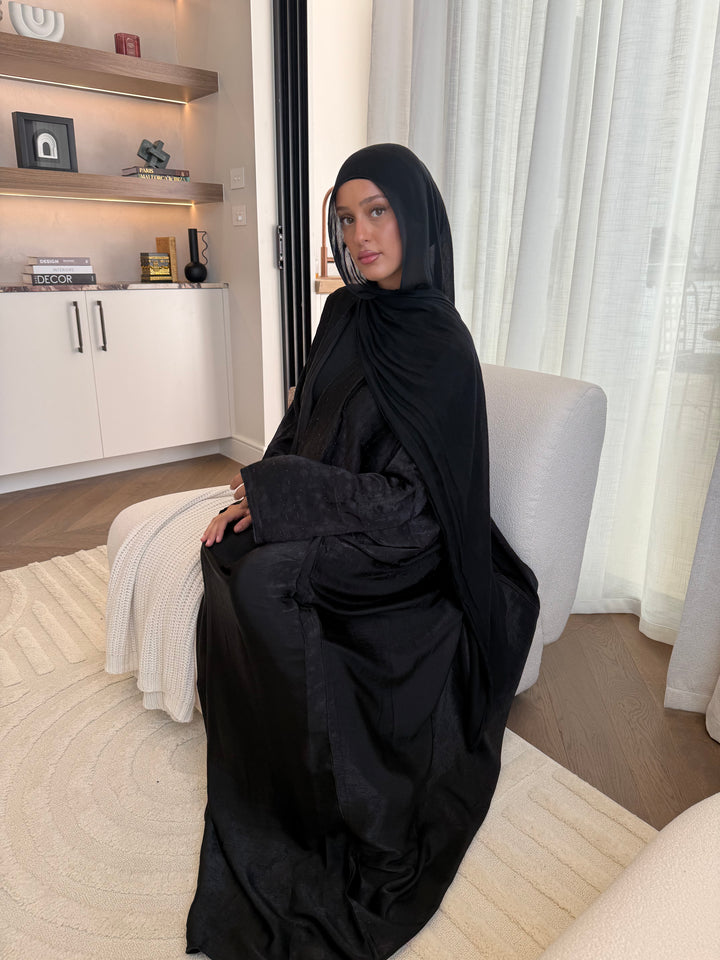 Lamees Batwing Abaya - Black