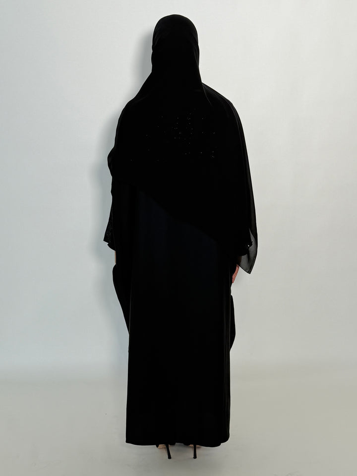Elmira Butterfly Abaya - Black