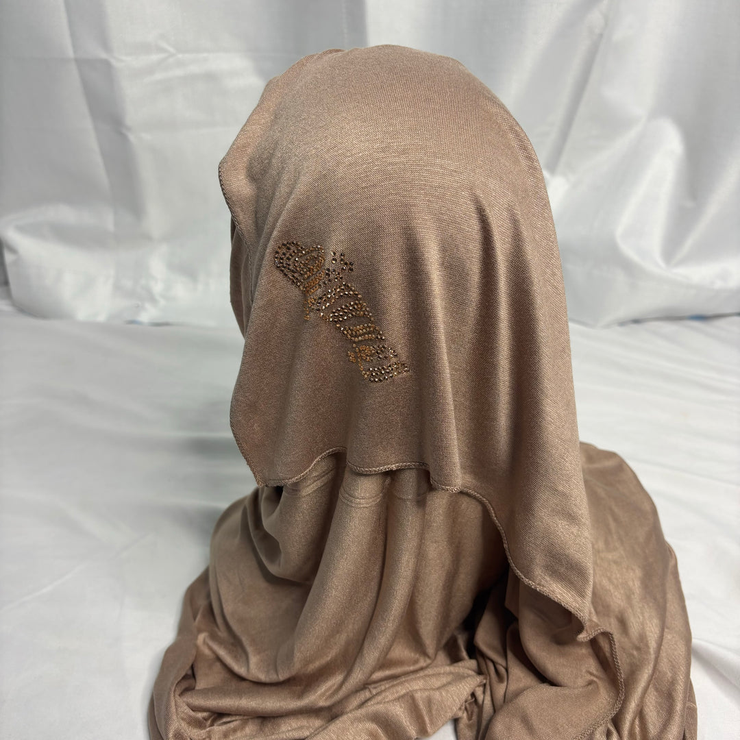 Signature Jersey Scarf - Nude