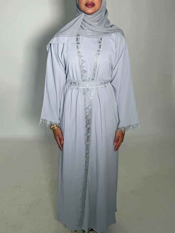Qasir Abaya - Light Grey
