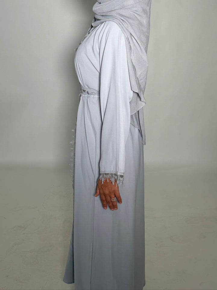 Qasir Abaya - Light Grey