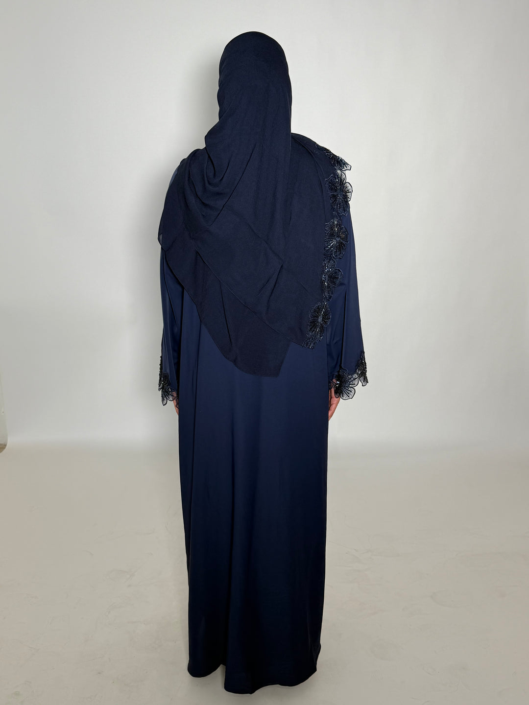 Sakura Abaya - Navy