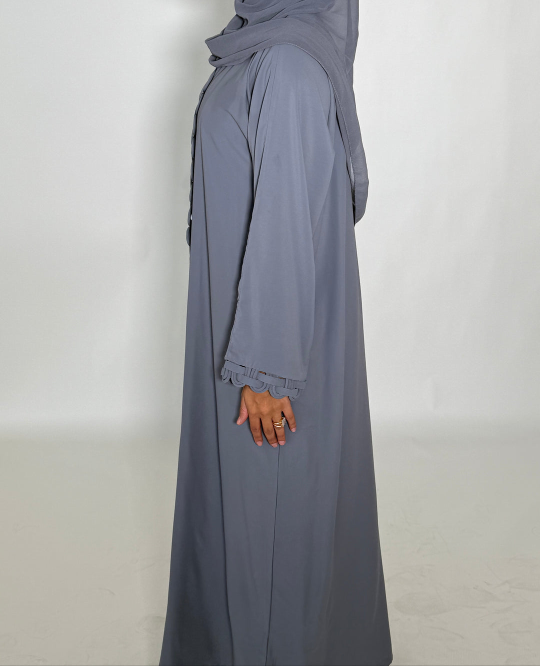 Serene Abaya - Blue Grey