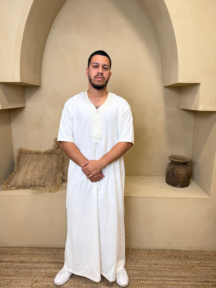 Abyadh Moroccan Thobe